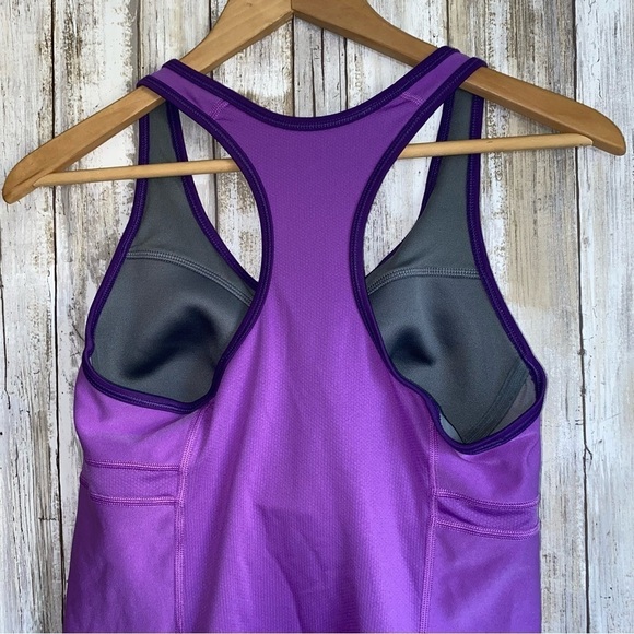Nike Purple Fitted Tank W/ Built In Bra - Picture 4 of 6